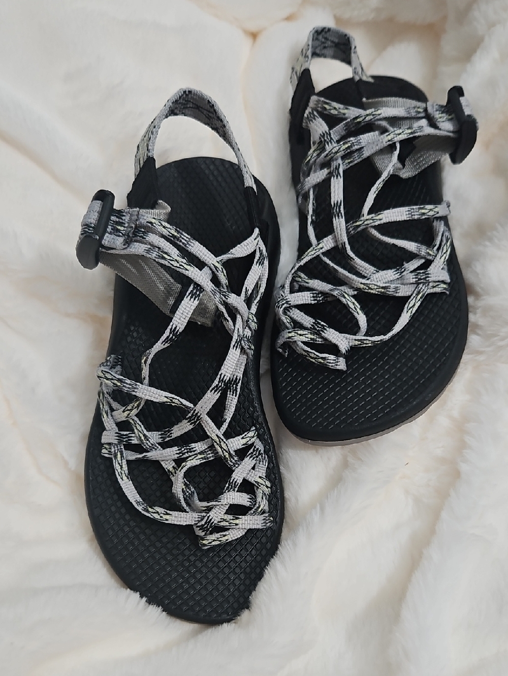 Chaco Z/1 Classic Sandals – Women’s Size 7 – Gray & Neon Yellow